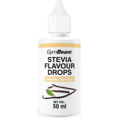 GymBeam Stevia Flavour Drops 50 ml vanilka