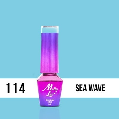 Allepaznokcie MollyLac gél lak 114 Sea Wave 5 ml