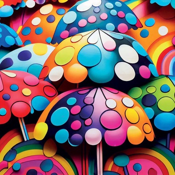 Image 1 of Yazz - Puzzle Colorful Umbrella - 1 000 piese