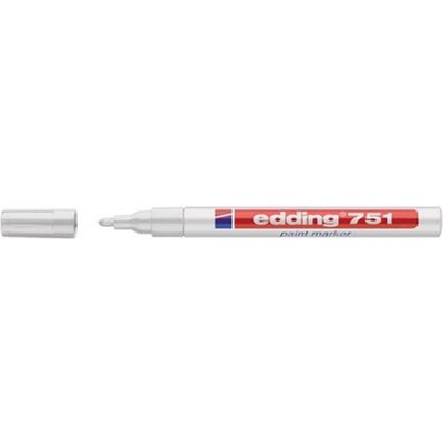 edding Paint маркер Edding 751 Объл връх 1-2 mm Бял (703025-11)
