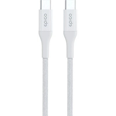 Epico Braided PD Cable 0.3m USB-C to USB-C - white (K-9915141100005)
