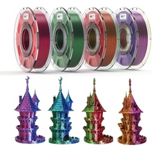 Eryone Dual-Color Silk PLA SET Blue&Green+Red&Green+Red&Blue+Purple&Gold 1.75mm, 4x250g