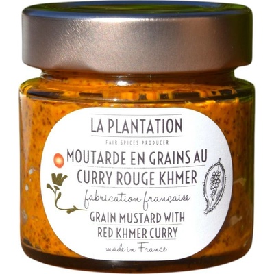 La Plantation Francouzská hrubá hořčice s červeným khmerským kari 120 g