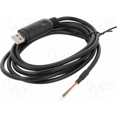 Delock 63509 USB 2.0 USB A vidlice 2m černý