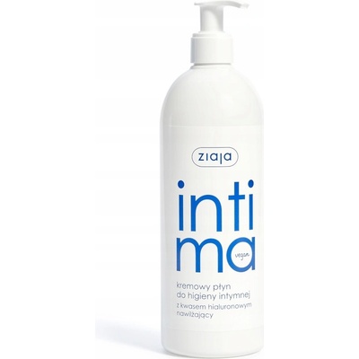 Ziaja Intimate Creamy Wash With Hyaluronic Acid hydratační krémová hygiena pro zklidnění a ochranu 500 ml