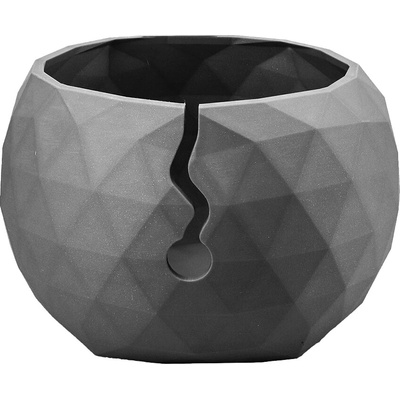 Pro Háčkování Miska na klubíčko LOW POLY XL Stříbrná