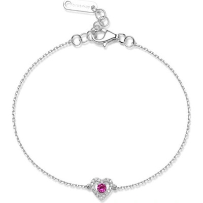 BROSWAY strieborný náramok Fancy Passion Ruby BWFPR129