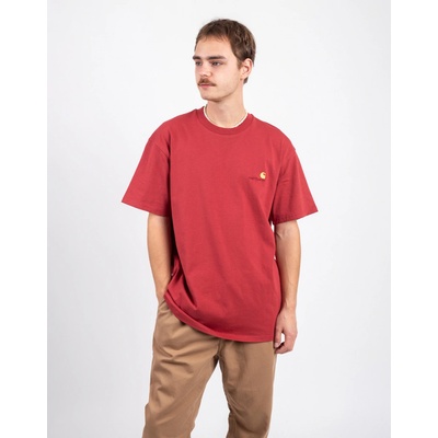 Carhartt WIP American Script S/S červená