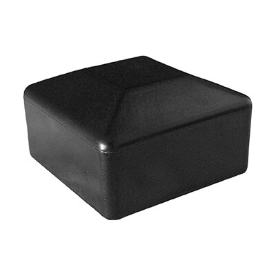 Čiapočka na stĺpik PVC 80x80mm čierna