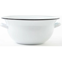 Olymp smaltovaný vandeľ krajáč biely 38 cm 10 l