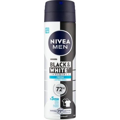 Beiersdorf Nivea Део AP Men 150ml Black&White Invisible Fresh