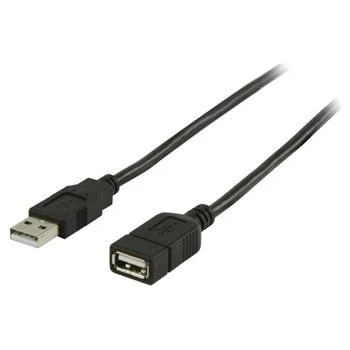 Valueline VLCP60010B10 USB 2.0 A zástrčka - A zásuvka, 1m, černý