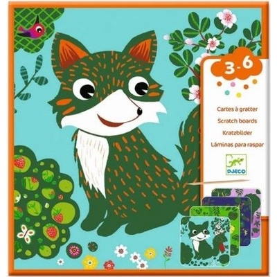 DJECO - Детски скреч карти - Горски животни (DJ09093)
