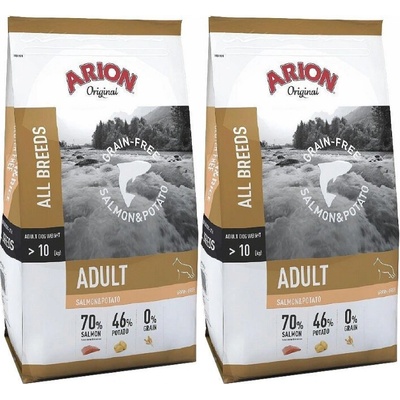 Arion Original Grain-Free Adult Salmon & Potato 2 x 12 kg