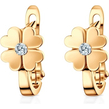 SAVICKI Обеци детелина Savicki: злат