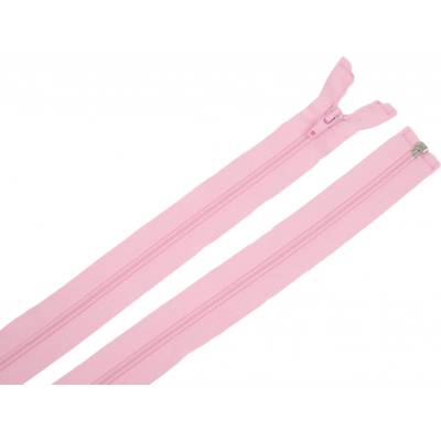 Zdrhovadlo zip plastový 25cm dělitelný šíře 6mm růžová