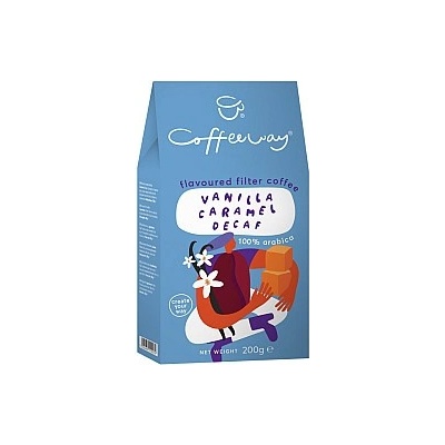 Coffeeway Vanilla caramel decaffeinated mletá 200 g