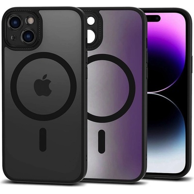 Tech-Protect MagMat Cam Plus MagSafe Case - хибриден удароустойчив кейс с MagSafe за iPhone 15 (черен-мат)