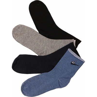 Ponožky zdravotný lem Fotbal LM2047 3 páry viacfarebná