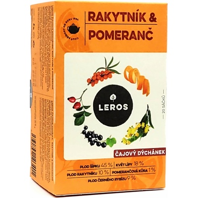 Leros Vital Rakytník a pomeranč 20 x 2 g