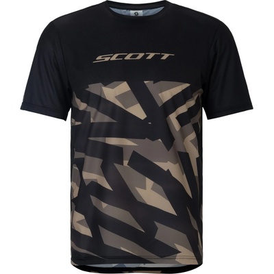 Scott Мъжка фланелка с къс ръкав за колоездене Scott Tee Vertic Lt S/S Cycling jersey - Black - размер M (056-4080-0112)