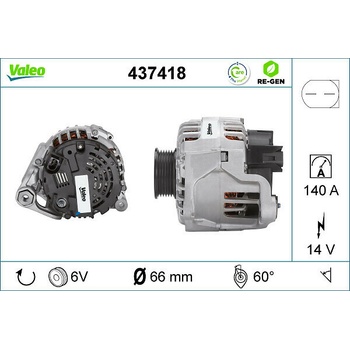 Alternátor VALEO 437418