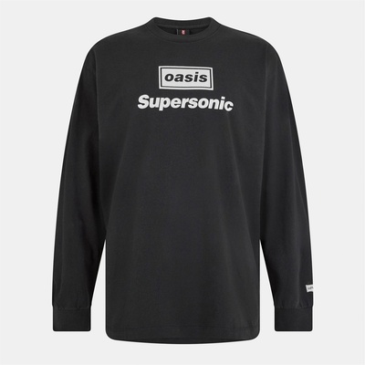 Levi's Фланелка с дълъг ръкав Levis x Oasis Long Sleeve Tee - Black
