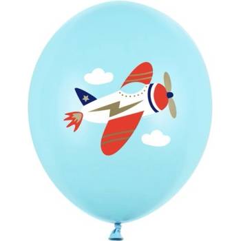Party Deco Латексов Балон Пастел - Ретро Самолет, 30см