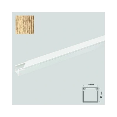 Canalux Žľab 25 x 25 mm buk