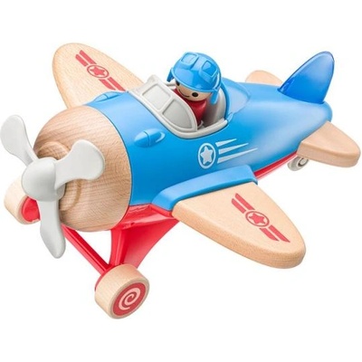 Woodyland Дървен самолет със звуци и светлина