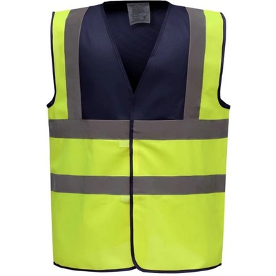 Yoko HI-VIS HVW100 / Предпазна жилетка - тъмносиня/жълта с висока видимост S (79W100zx101)