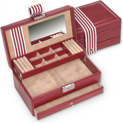 Sacher šperkovnice Helen Young 34 509 295043 červená