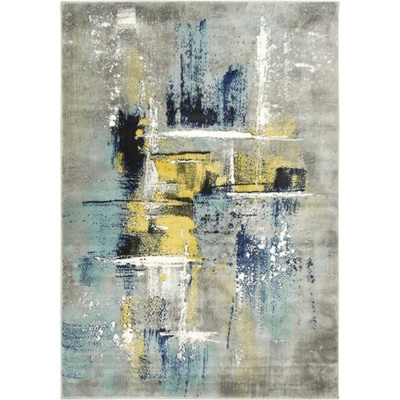 Nej-koberce Victoria 7657A modrý / žlutý / šedý