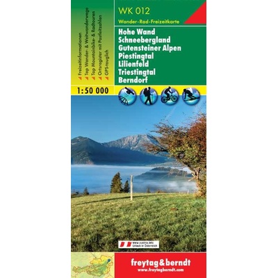 Turistická mapa Hohe Wand-Piestingtal