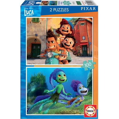 Educa Пъзел Educa - Лятното приключение на Лука, 2 х 100 части (EDU19181)
