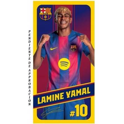 Real Madrid osuška FC Barcelona Lamine Yamal 70 x 140 originál FCB Barca