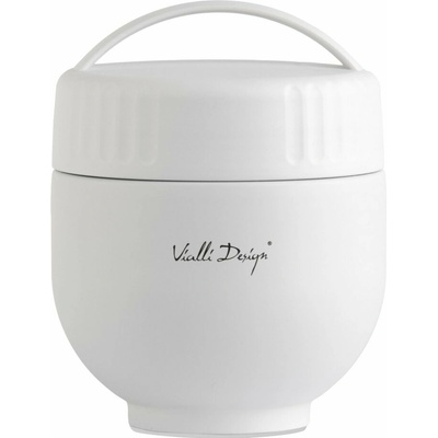 Vialli Design termoska Fuori na jedlo z nehrdzavejúcej ocele 680 ml biela