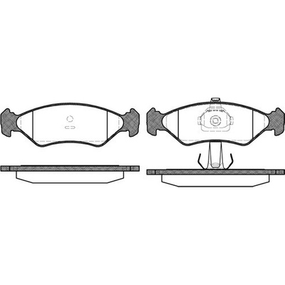 Sada brzdových platničiek kotúčovej brzdy REMSA 0285.20