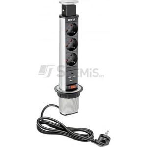 GTV 3 Plug + 2 USB Switch (AE-BPW3S60U-20)