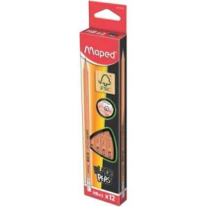 Maped Графитен молив с гума, HB, триъгълен, MAPED "BlackPeps" 851721FC (851721FC)