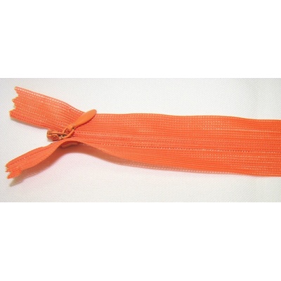 Zips krytý nedeliteľný 30cm oranžový