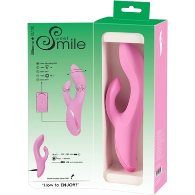 Sweet Smile Wiggling Rabbit Vibrator Pink