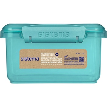 Holmes Products (Europe) Limited Кутия за обяд Sistema Ocean Bound Lunch Plus с прибори 1.2 л, мента