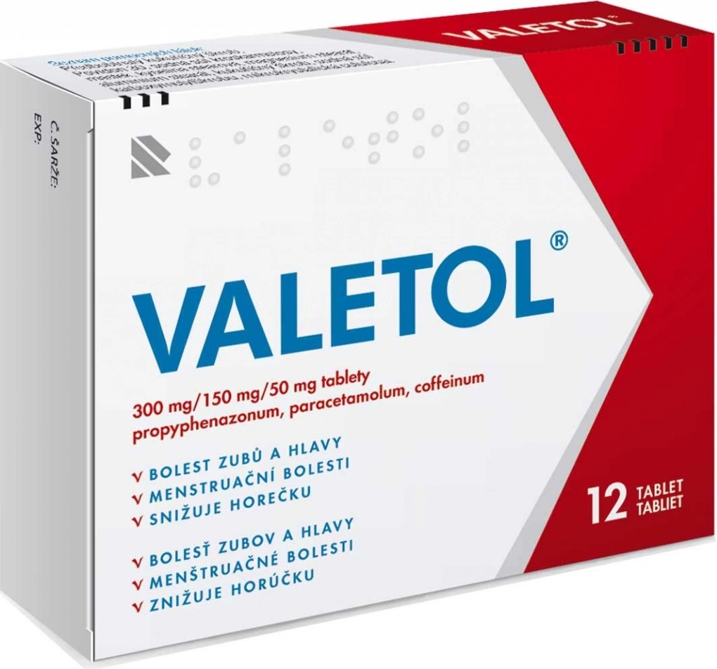 VALETOL POR 300MG/150MG/50MG TBL NOB 12