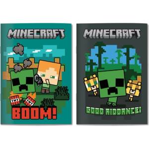 Minecraft Тетрадка B5 40 листа, мека корица Minecraft Chibi, асортимент (316-04400)