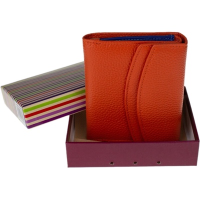 NovaKabelka D8580 Arancio dámska kožená peňaženka oranžová
