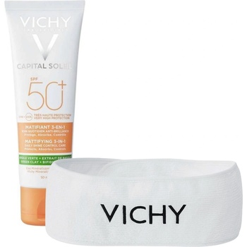 Vichy Capital Soleil Слънцезащитен матиращ и коригиращ крем 3 в 1, SPF50+, 50 ml
