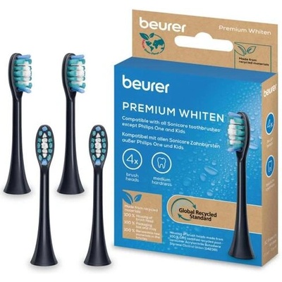 Beurer SC Premium Whiten - резервни глави за звукова четка, 4 бр. , medium, черни (с индикаторни влакна) (10531_BEU)