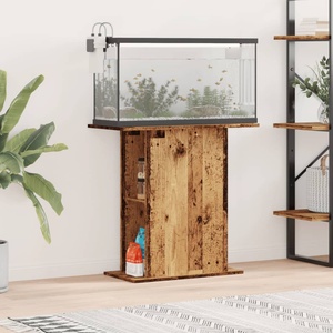 vidaXL Стойка за аквариум, старо дърво, 36x75x72, 5 см, инженерно дърво (857290)