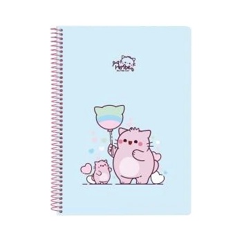 Pembe Папка с пръстени Pembe The pink cat Многоцветен 15.5 x 22 x 1 cm